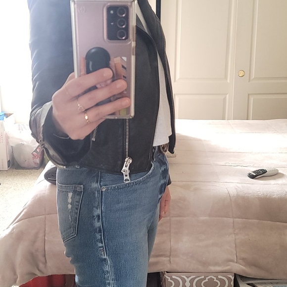 Aritzia Richards Leather Biket Jacket - Picture 2 of 14